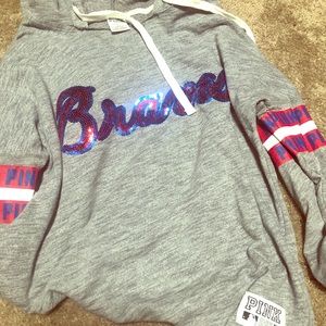 PINK Braves MLB Pullover